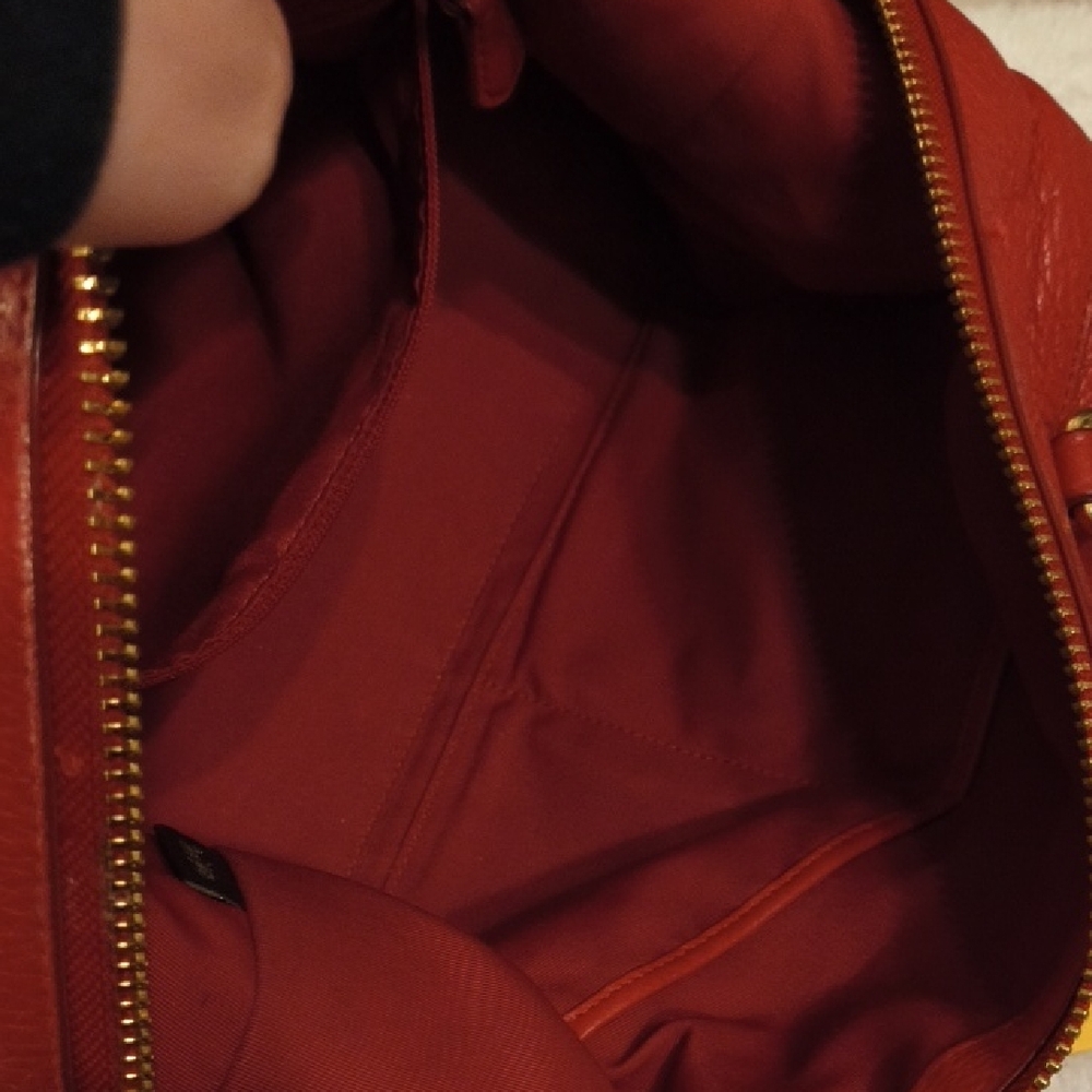 Coach Cherry Red Leather Satchel - Picture 10 of 16